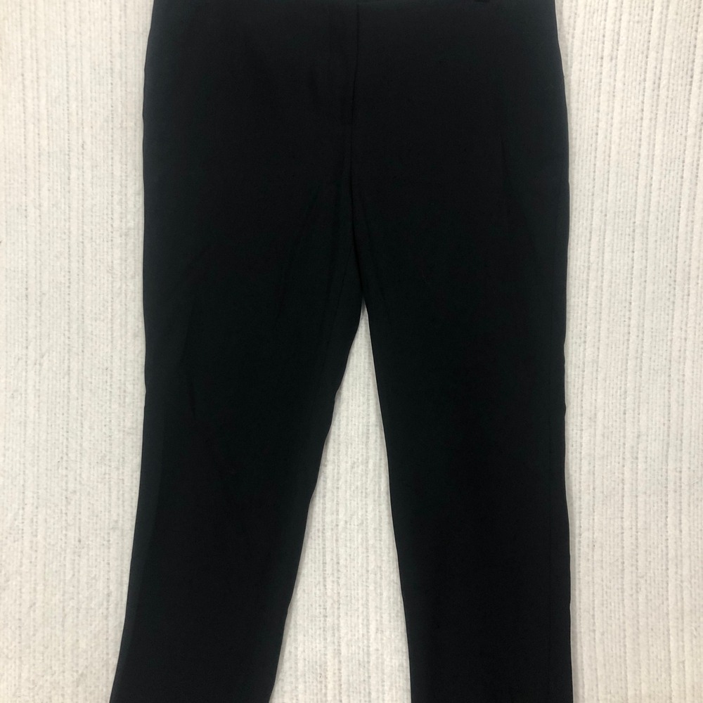 Armani Collezioni Black Tailored Straight Leg Dress Pants Womens Size 10 NMP06T